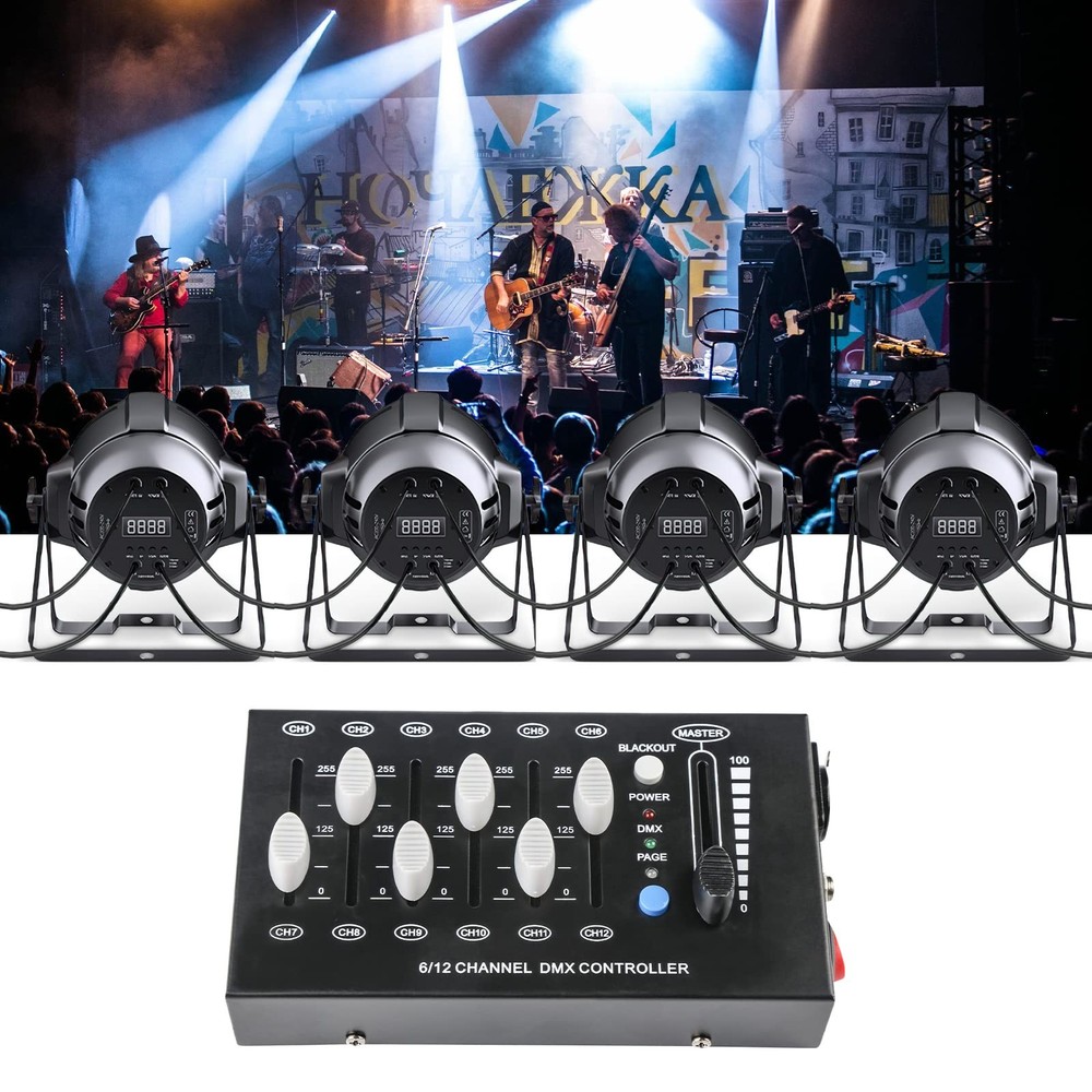 12 Channel DMX dimming Controller, mini dj Lighting Controller,DMX512 Signal ...