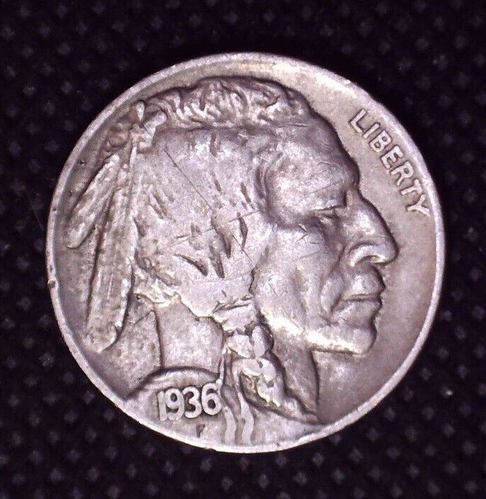 1936-P Buffalo Nickel 5(C) Better Grade #094