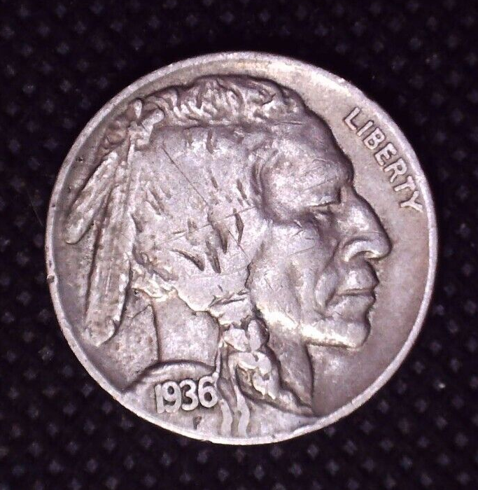 1936-P Buffalo Nickel 5(C) Better Grade #094
