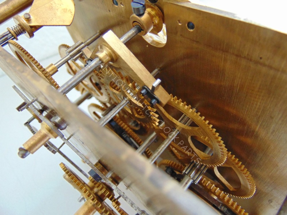 CLOCKWORK TAKEN FROM A GERMAN GRANDFATHER CLOCK MARKED DUFA