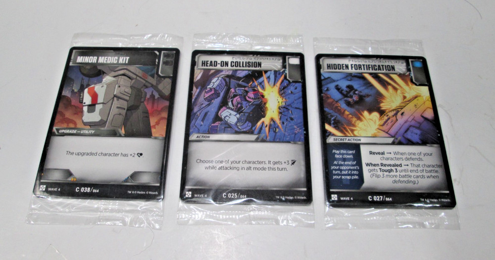 Transformers TCG Wave 4 three Sealed packs