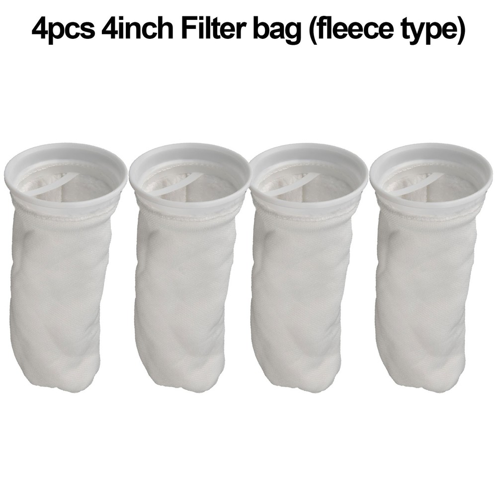 4/8pcs 4in Filter Sock, Filter Sock Mesh Bag for Extra Fine Aquarium Filter Bag