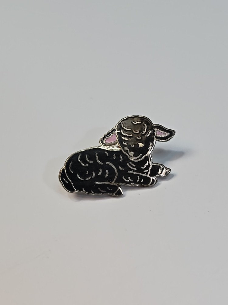 Black Sheep Lamb Lapel Pin
