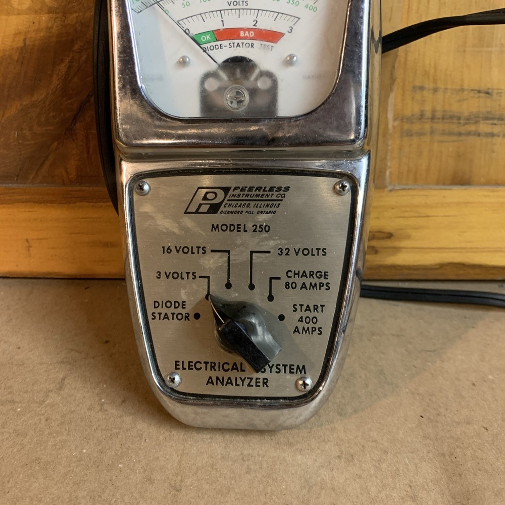 Vintage Peerless Engine Analyzer USA 4/21