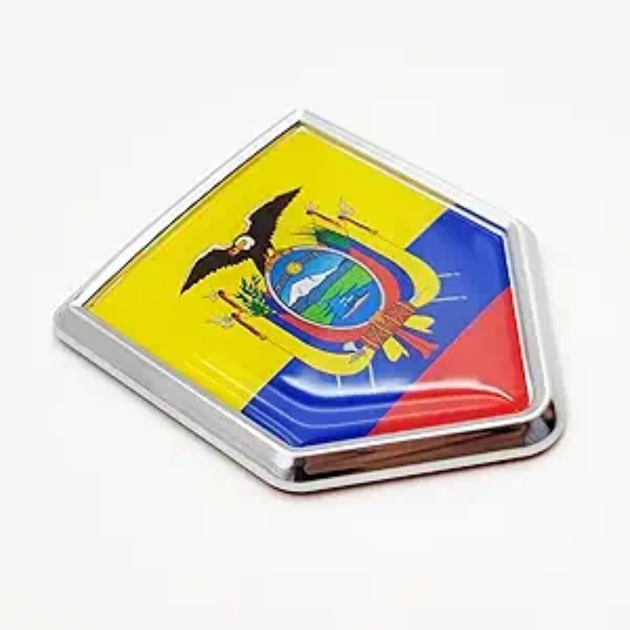 Flag Decal Stickers Car Emblem Accessories Decorations Chrome Shield Sticker Dec