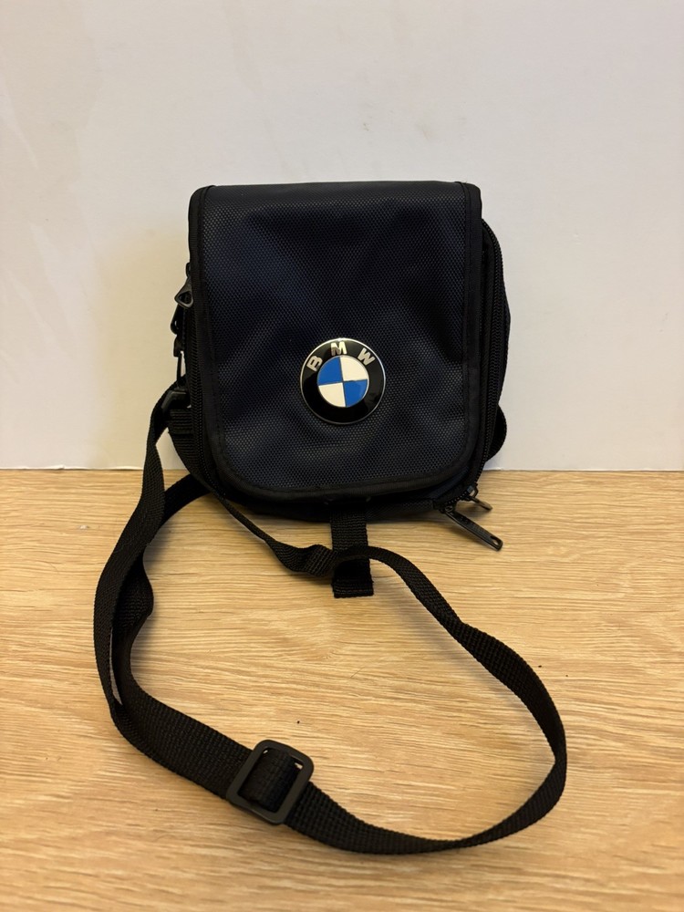 BMW logo Shoulder Bag / multi pocket.adjustable strap.