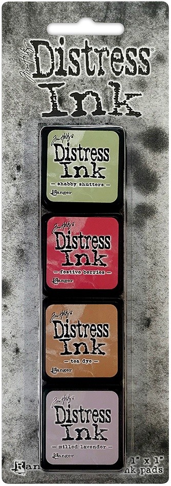 Distress Mini Ink Pads 4/Pkg Kit 11