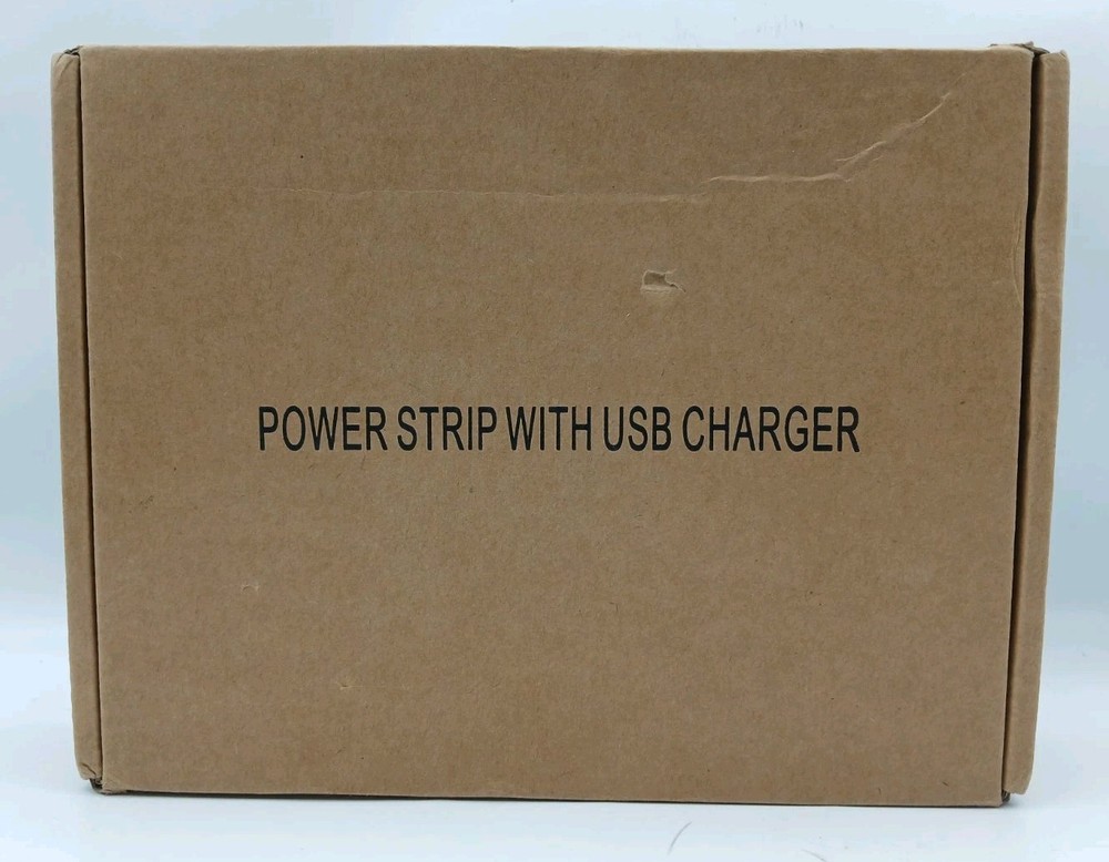 Power Strip White Adapter-Surge Protector, USB-C, USB Outlets, AC Socket TT-PS10