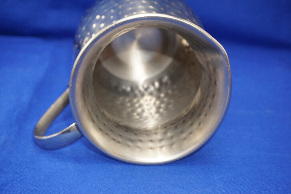 Hammered Silver Metal Pitcher, 6" (S22)
