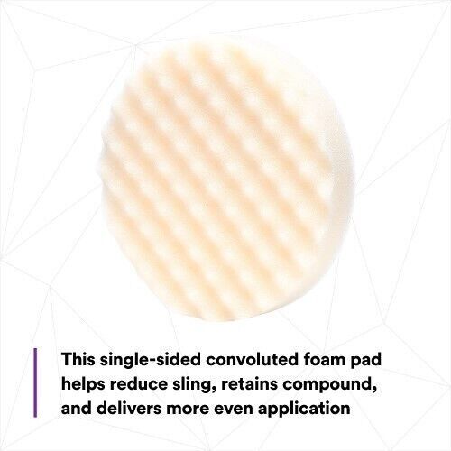 3M Perfect-It 05737 Single Sided Compound Pad, 8 in Dia, Hookit Attachment