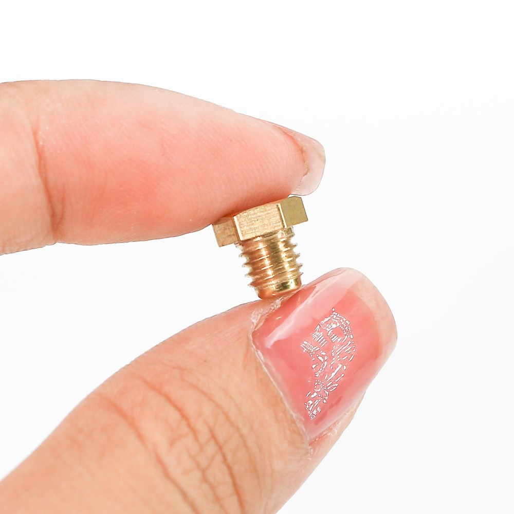 M6x1mm Flush Low Profile Grease Fittings - Hex Head Zerk Plug 20 Pack