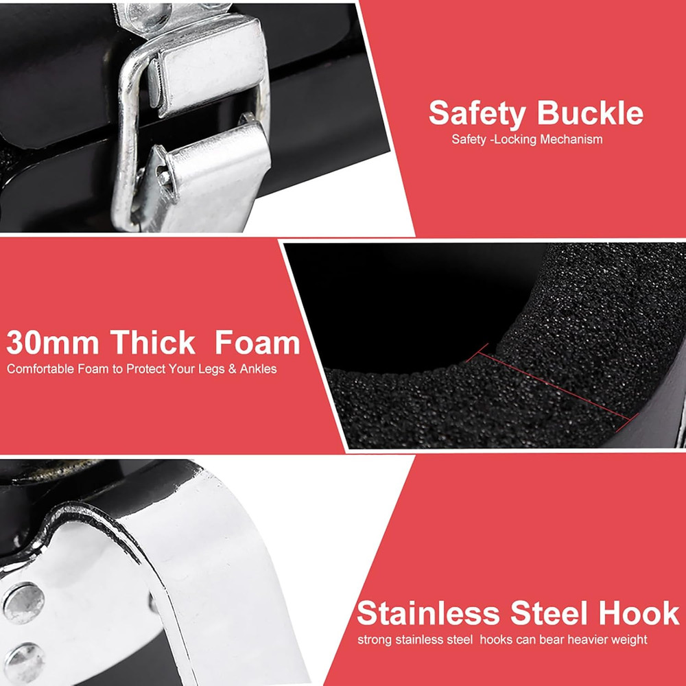 Inversion Boots, Gravity Training Boots with Comfortable Padded Sides & Sturdy H