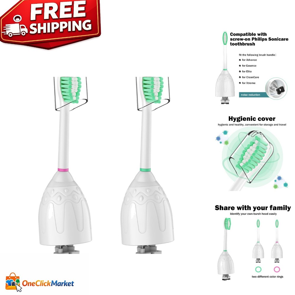 Replacement Toothbrush Heads for Philips Sonicare - With Protective Covers