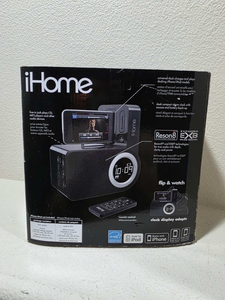 IHome iP41 Alarm Clock For Your Ipod & iPhone
