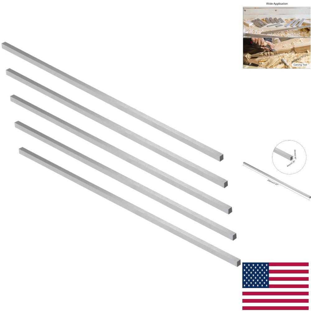 Versatile 5-Pc High-Speed Steel Lathe Tool Bits 4x4x200mm for Precision Cutting