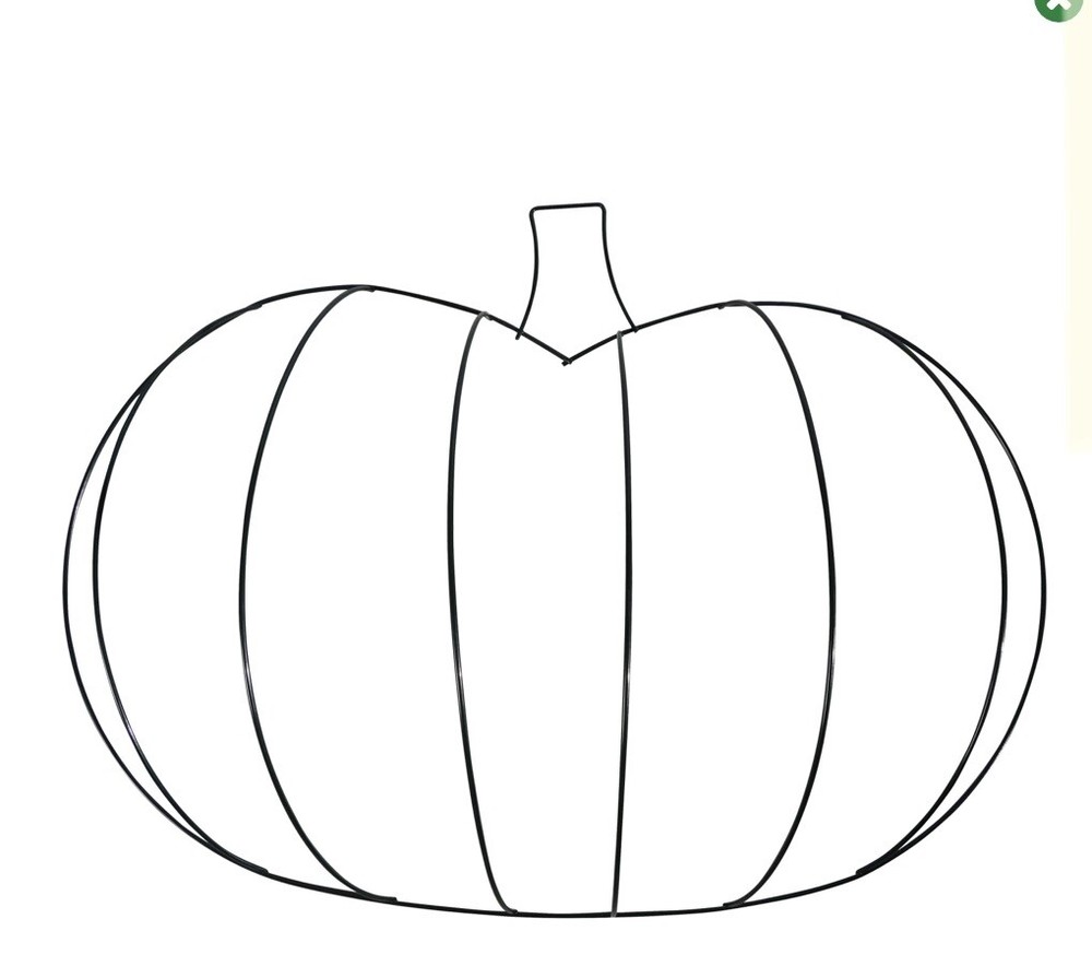 5 Pumpkin Wire Wreath Forms