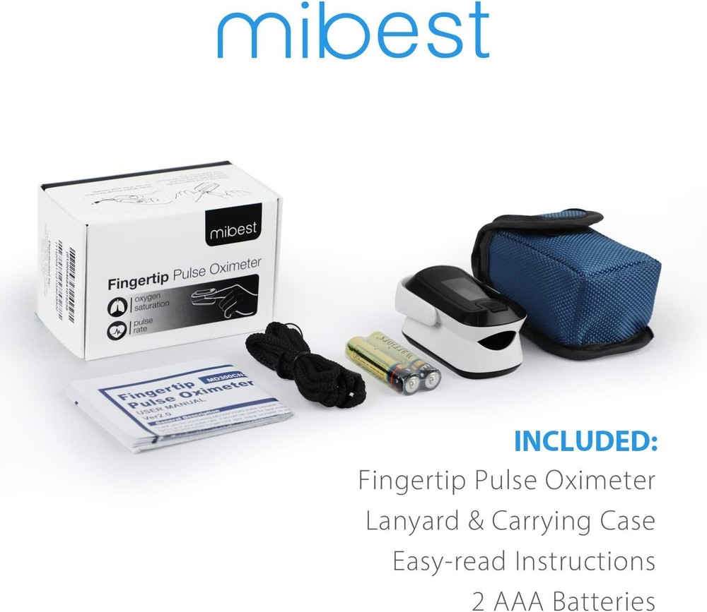 Portable OLED Pulse Oximeter with Adjustable Brightness - Ready to Use Anywhere