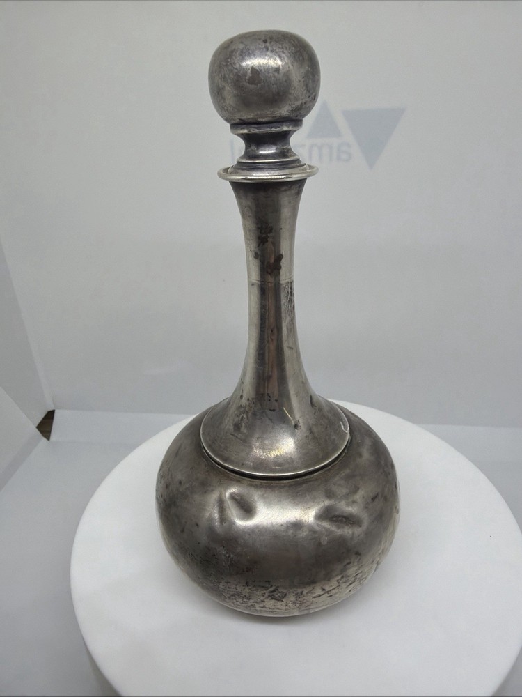 sterling silver decanter with five cups 261g
