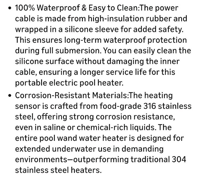 2000W Water Heater for Hot Tub & Pool – Portable Elec.....