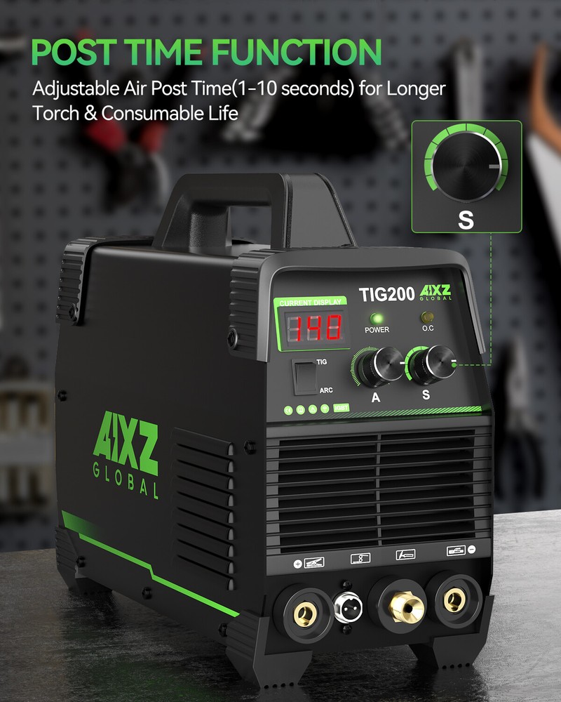 High Frequency 2 in 1 Stick TIG Welder Machine 110V/220V with Post Gas Function