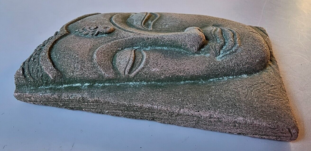 Buddha Ceramic/Clay Art Tile 4x2.75"