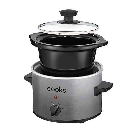 Cooks 1.5-Quart Slow Cooker Ceramic Nonstick Coating