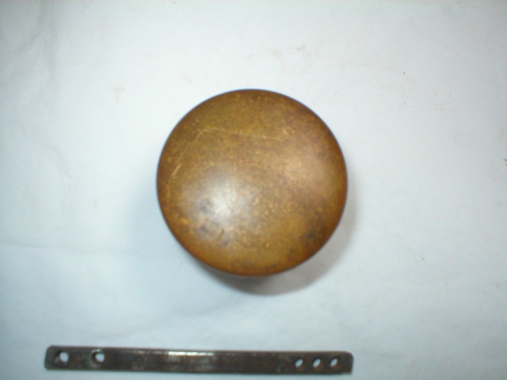 Antique Drum Style Solid Brass Doorknob and Spindle
