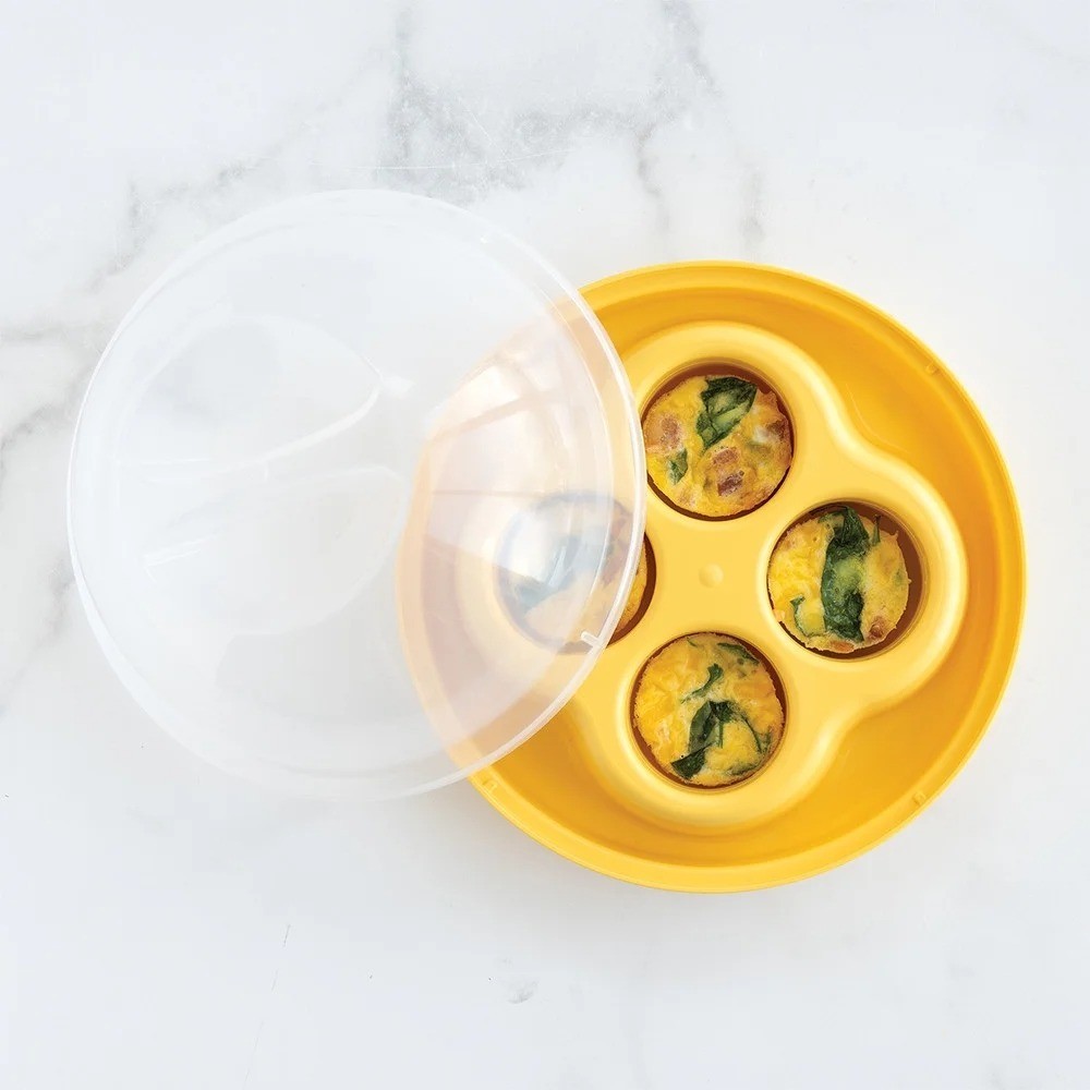 Silicone Egg Bites with Lid Non-Stick Breakfast Maker for