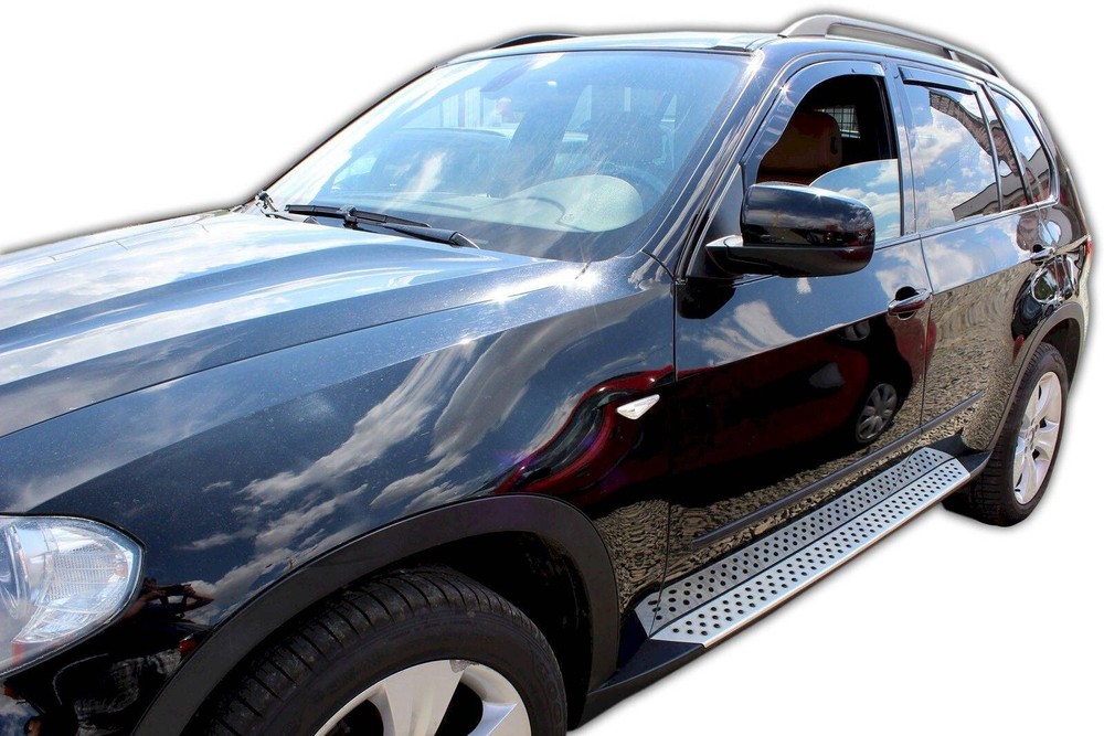 Bug Shield Hood Protector Visors Rain Guards For BMW X5 2007-2011 Set