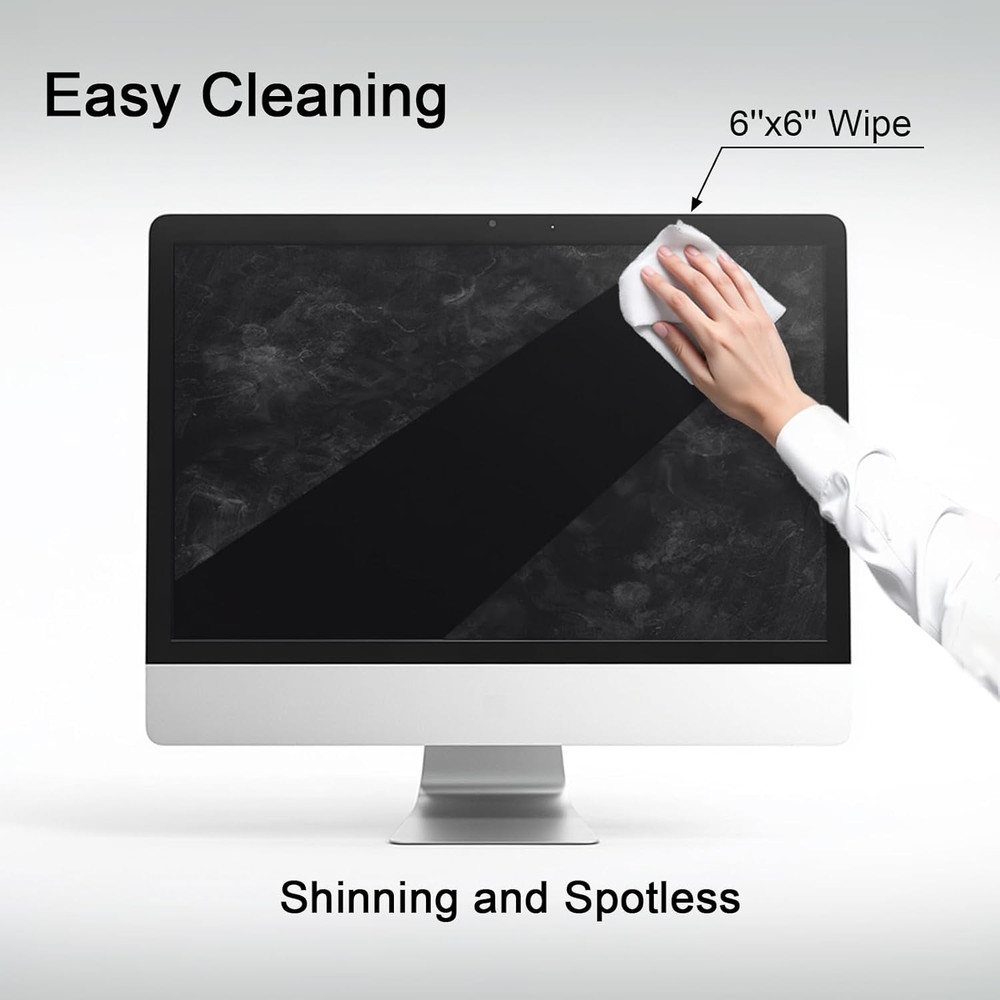 Screen Wipes for Electronics, 120 Count 6"X6" Pre-Moistened Screen Cleaner for S