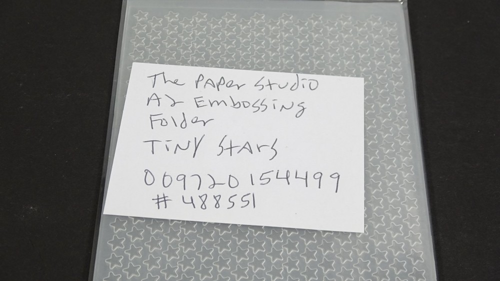 The Paper Studio Embossing Folder Tiny Stars 488551