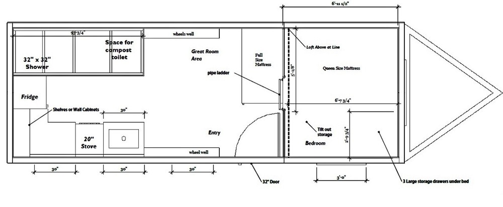 Tiny House Trailer Plans-Mobile House Blueprints