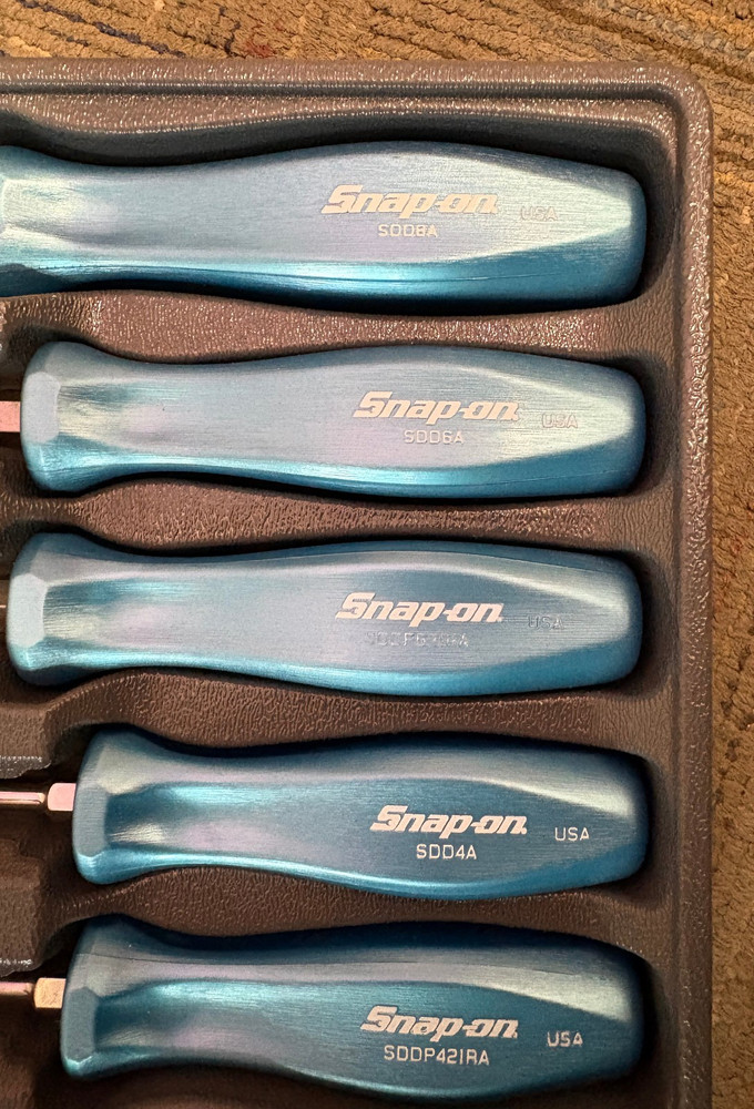 Snap-On Peal Blue 7pc Screwdriver Set