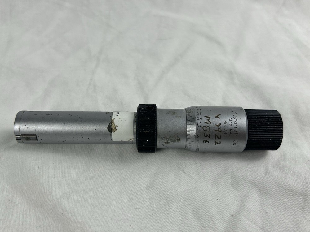 Starrett No. 78 Internal Micrometer / Bore Gage 3/4”-1” READ!