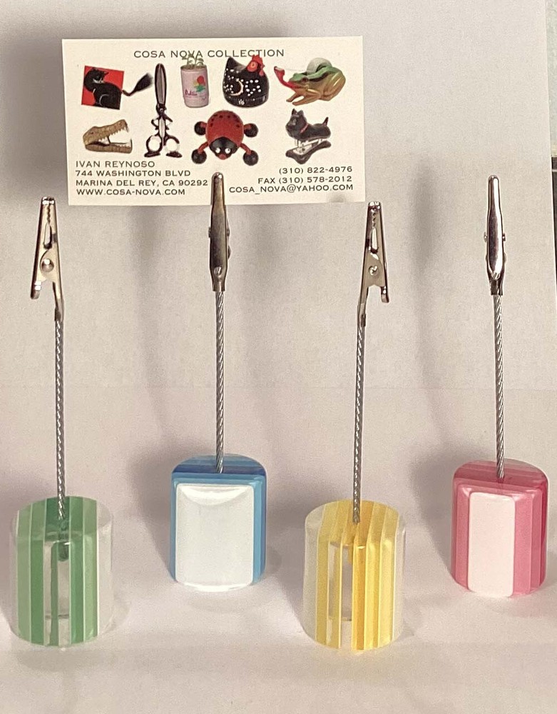 Acrylic Clip Note Holders (4 Pcs)