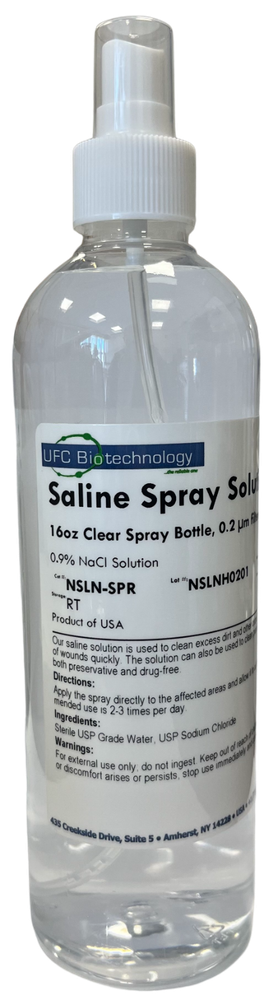 Saline Spray Solution - 16 oz - Sterile 0.9% NaCl Solution