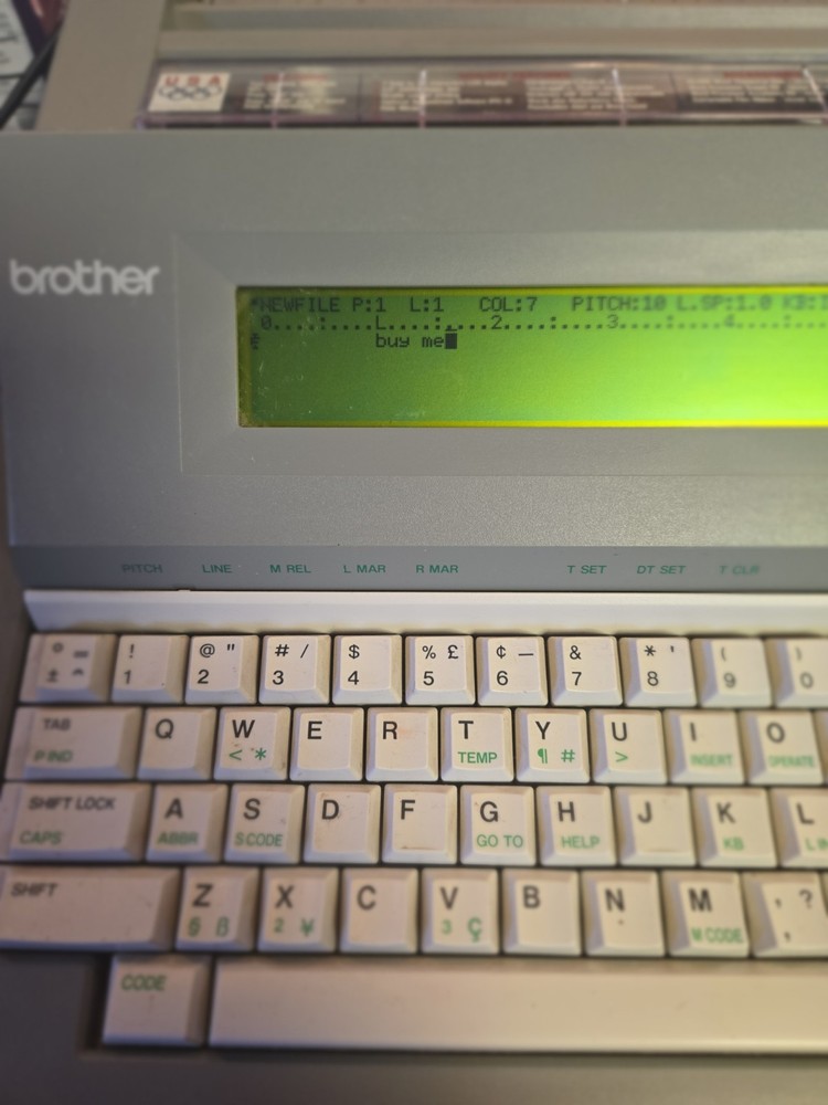 Brother WP 760D Portable Word Processor Electronic Typewriter READ