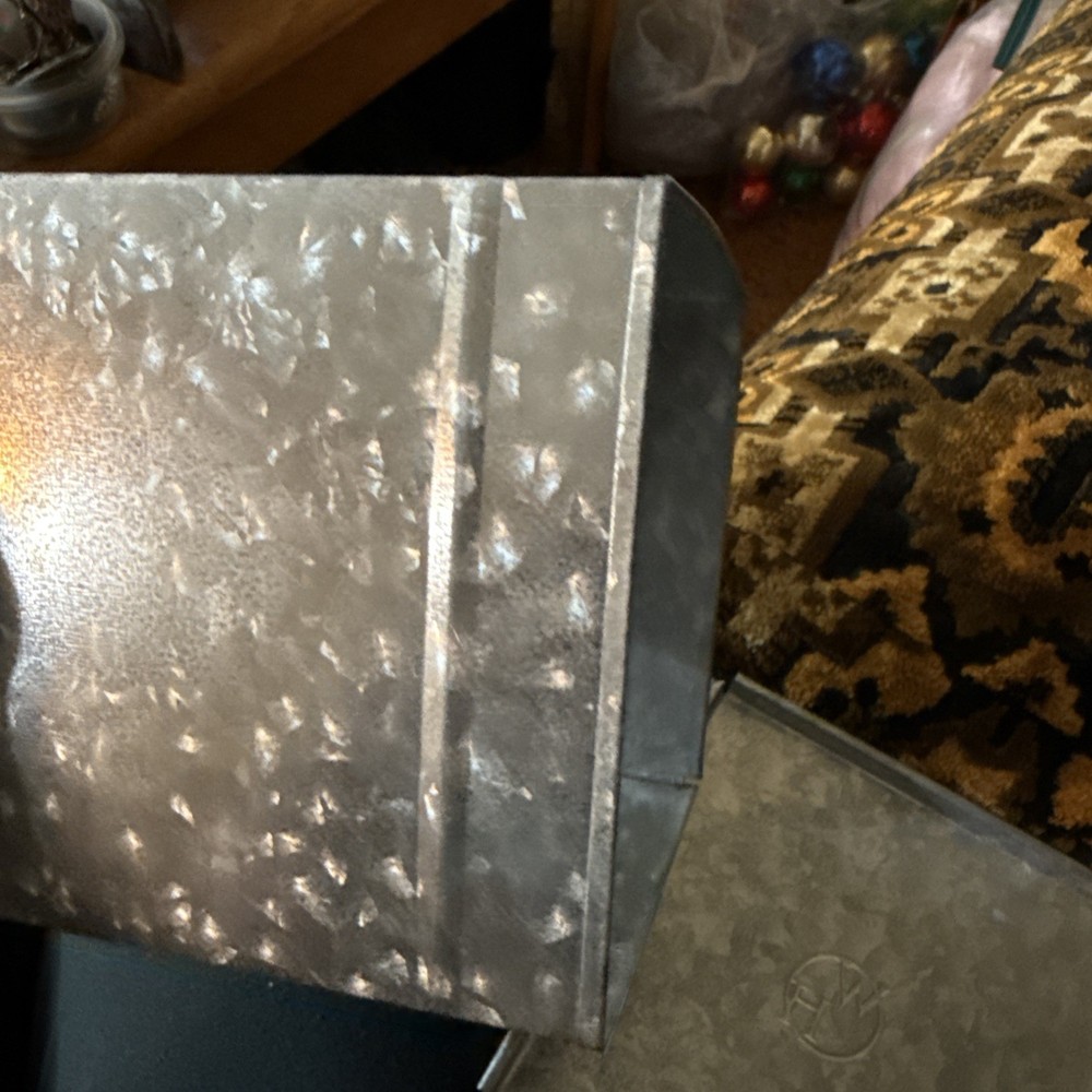 Tissue Box Cover Square Rustic Galvanized Metal Tissue Box Holder