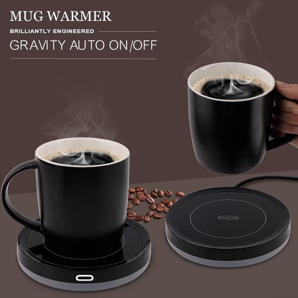 Smart Coffee Mug Warmer Set, Auto On/Off Gravity Sensor Water Mug