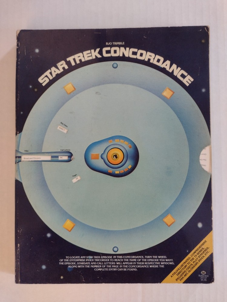 STAR TREK Concordance First Edition 1976
