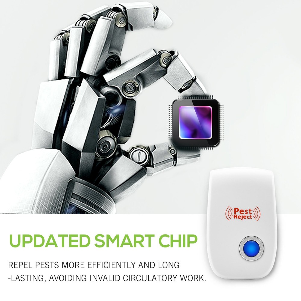 Electronic Ultrasonic Pest Reject Bug Mosquito Cockroach Mouse Killer Repellers