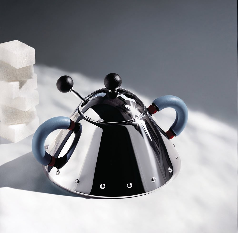 Alessi Michael Graves Sugar Bowl And Spoon