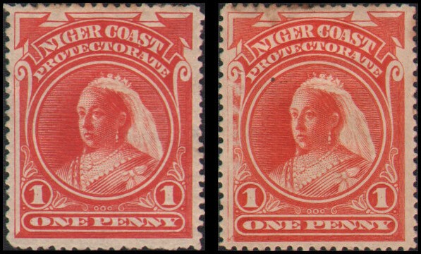 Niger Coast #44-44a MH