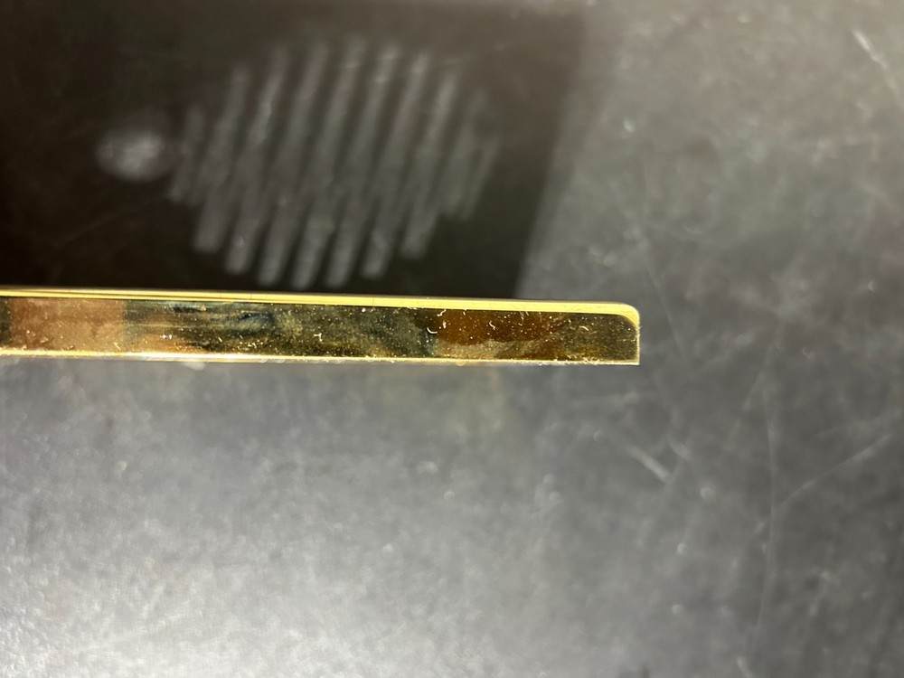 Solid Brass intercom cover used