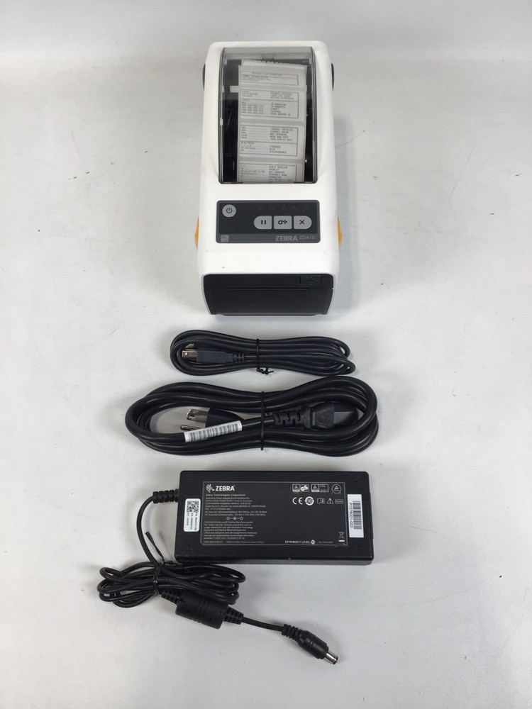 Zebra ZD410 Thermal Label Printer USB Ethernet Bluetooth ZD41H22-D01E00EZ ~