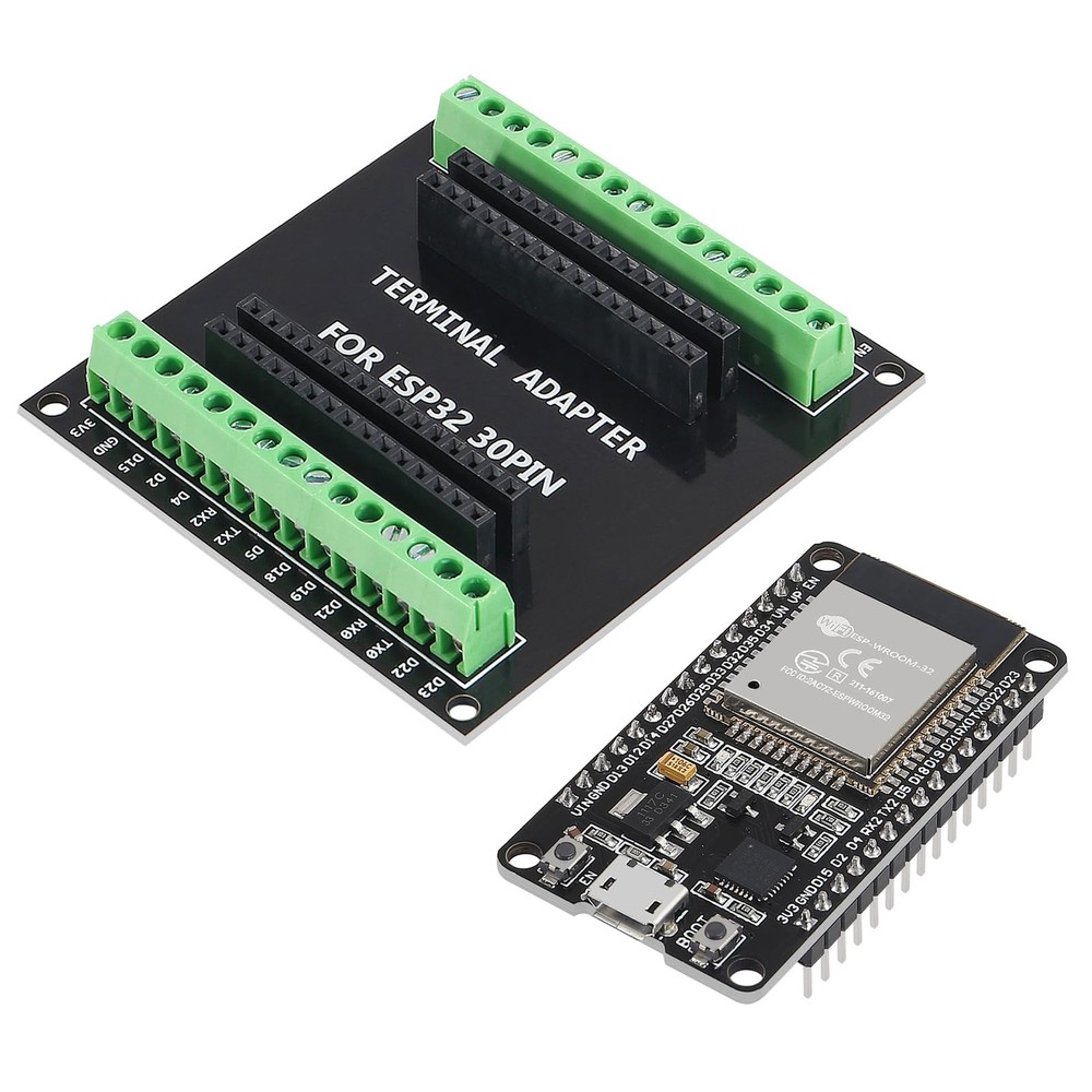 3 Sets ESP32-WROOM-32S Development Board with Breakout Board Shield Terminal