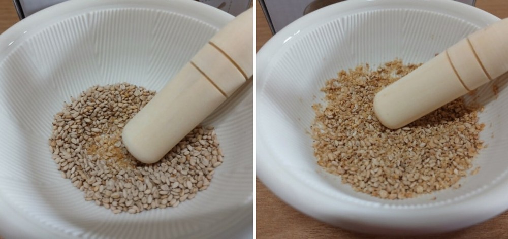 Korean Style Ceramic Mini Sesame Nuts Grinder Set Kitchen Tool