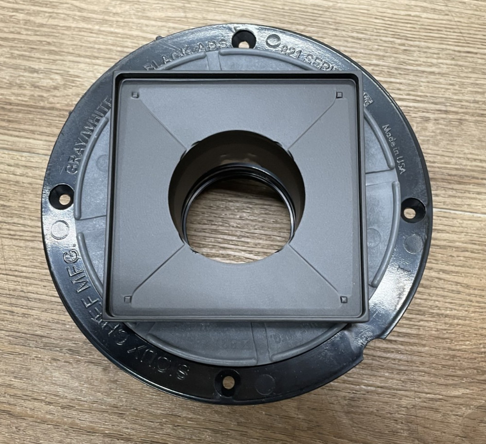 Infinity Drain ND 4-2A BK 4" x 4" Complete Kit Lines Pattern Decorative Plate