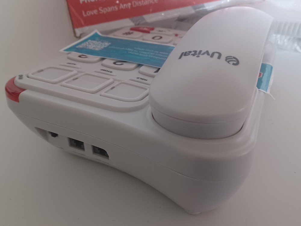 Big Button Phone for Seniors - Simple Basic Telephone for Elderly, White Telepho