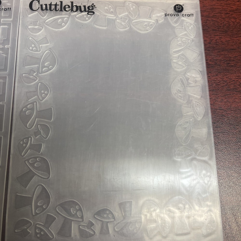 Cuttlebug Embossing Folders Lot Mickey Mouse & Misc Of 7